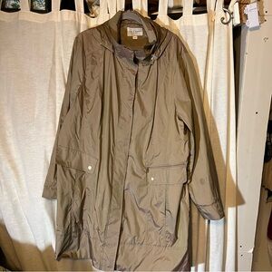 Col Haan iridescent rain coat size 2X
